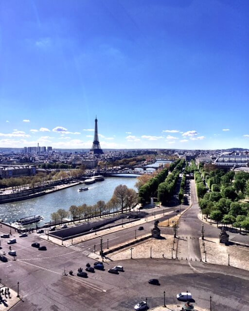 A Torre Eiffel vista pela Roda Gigante
