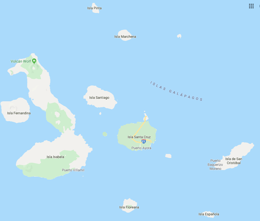 Mapa Galápagos